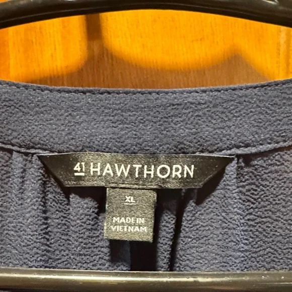 41 Hawthorn Women's Navy Blouse - Picture 2 of 6